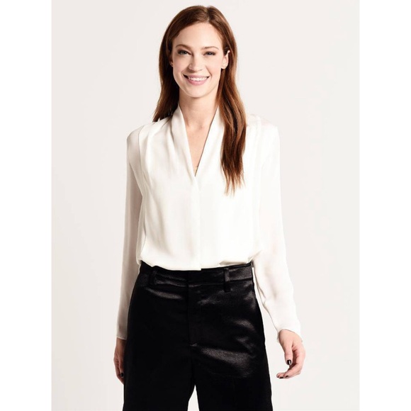 Vince Tops - ✨ Vince Silk Drape Neck Blouse ✨